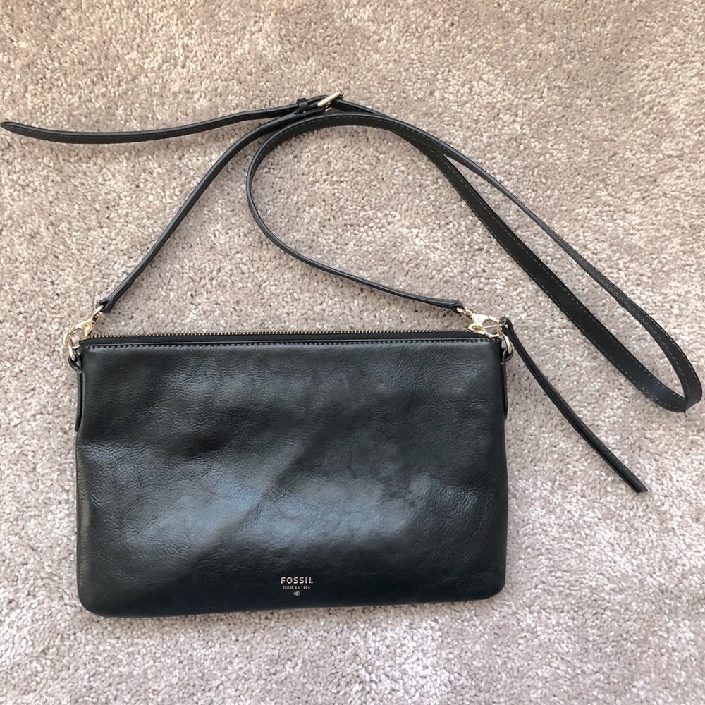 Genuine leather Fossil crossbody bag